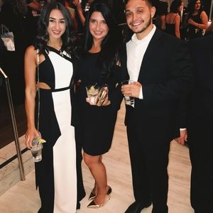 BCBG Alyssia Color Block Gown